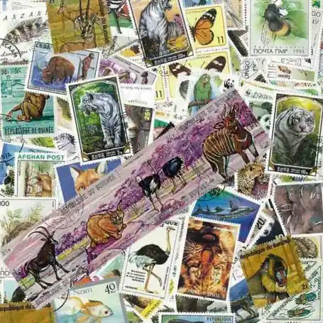 Commander Maintenant Collection de timbres Animaux Sauvages oblitérés