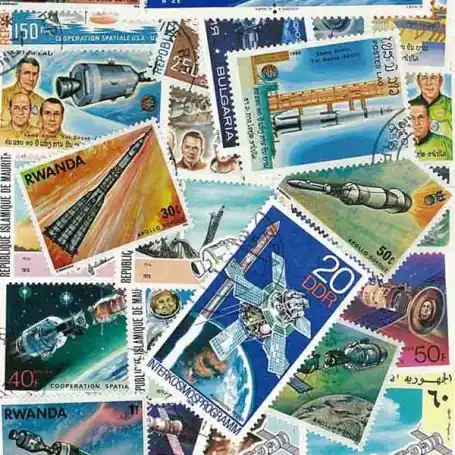 Achat Immédiat Collection de timbres Apollo oblitérés