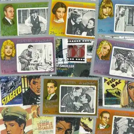 Satisfait Ou Remboursé Collection de timbres Artistes De Cinema oblitérés