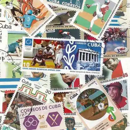 Offre Exclusive Collection de timbres Base Ball oblitérés