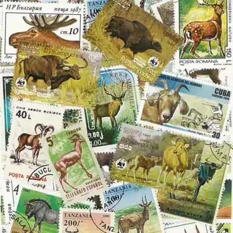 Achetez Aujourd’hui Collection de timbres Betes A Corne oblitérés