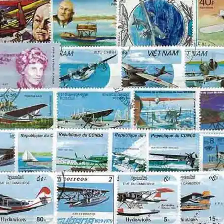 Dernière Chance Collection de timbres Avions Canadairs oblitérés