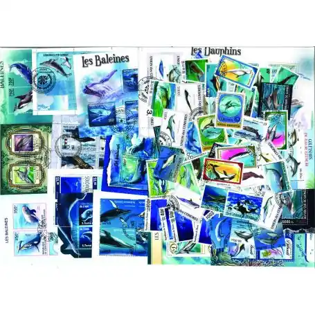 Dernier Modèle Collection de timbres Cetaces oblitérés