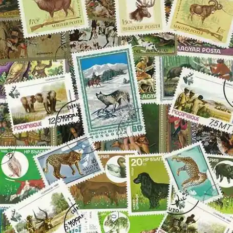 Édition Limitée Collection de timbres Chasse oblitérés