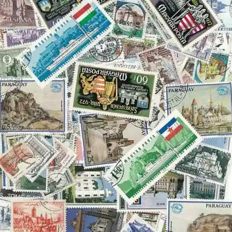 Collection de timbres Chateaux oblitérés Meilleure Qualité