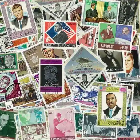 Collection de timbres Chefs D'Etats oblitérés Quantité Limitée