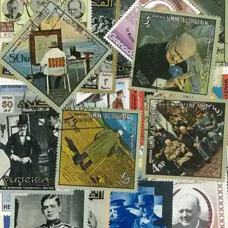 Dernière Chance Collection de timbres Churchill oblitérés