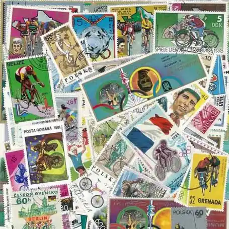 Collection de timbres Cyclisme oblitérés Promotion