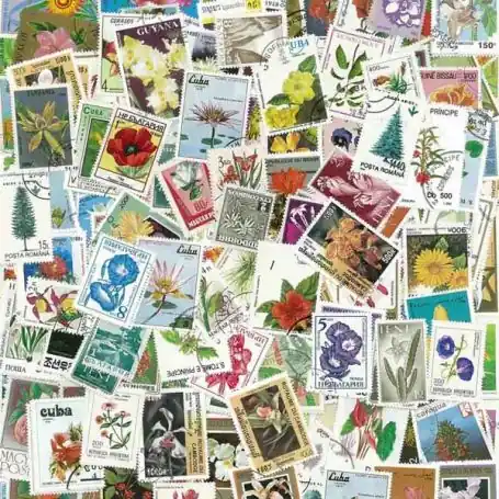 Expédition Rapide Collection de timbres Flore oblitérés