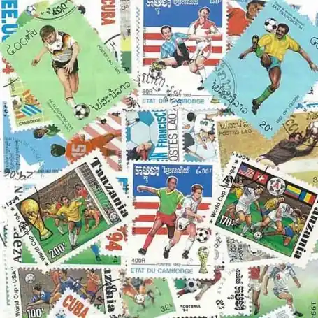 Collection de timbres Foot Etats Unis oblitérés Expédition Rapide