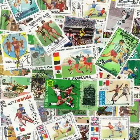 Collection de timbres Foot Mexico 86 oblitérés Nouvel Arrivage