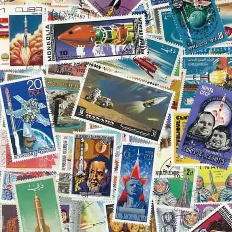 Exclusif Collection de timbres Fusees oblitérés