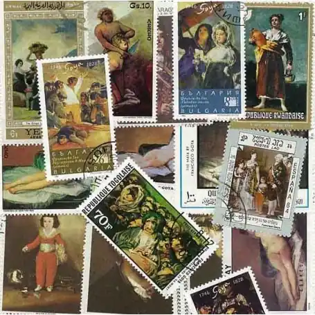 Bon Plan Collection de timbres Goya oblitérés