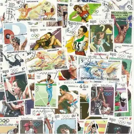 Dernier Modèle Collection de timbres Jo Ete Barcelone oblitérés