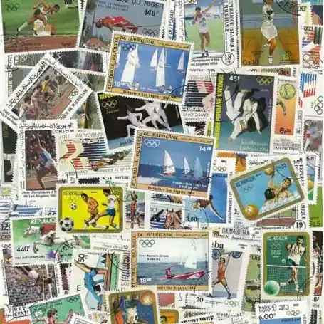 Collection de timbres Jo Ete Los Angeles oblitérés Artisanat