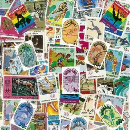 Collection de timbres Jo Ete Montreal oblitérés Réduction