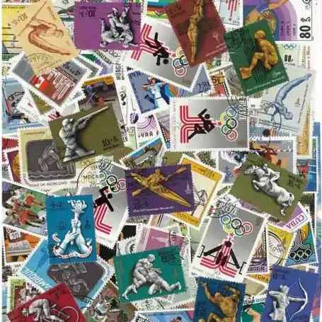 Collection de timbres Jo Ete Moscou oblitérés Paiement Sécurisé