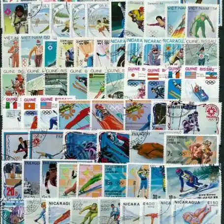 Collection de timbres Jo Hiver Sarajevo oblitérés Usine Directe