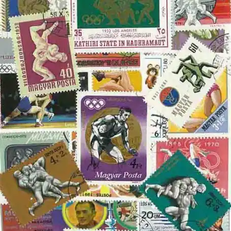 Promotion Saisonnière Collection de timbres Lutte oblitérés