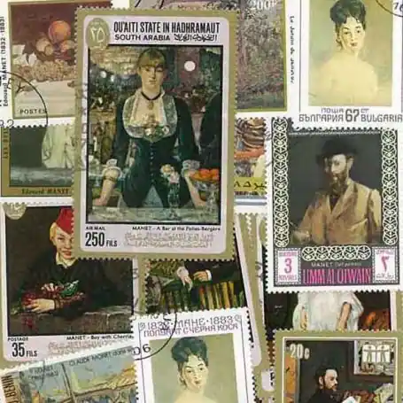 Collection de timbres Manet oblitérés Petit Prix