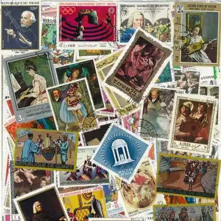 Nouveauté Collection de timbres Musique oblitérés
