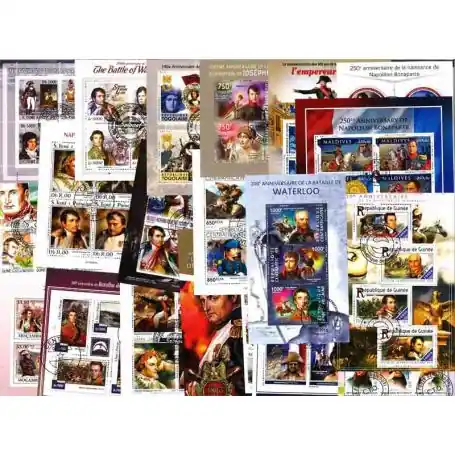 Collection de timbres Napoleon oblitérés Expédition Rapide