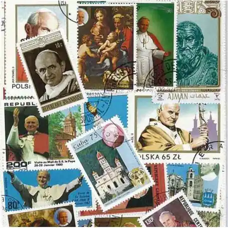 Populaire Collection de timbres Papes oblitérés