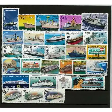 Collection de timbres Paquebots oblitérés Exclusif
