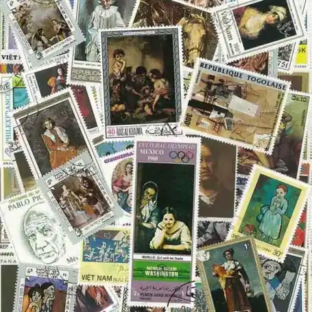 Offre Exclusive Collection de timbres Peintres Espagnols oblitérés