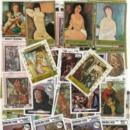 Prix Promo Collection de timbres Peintres Italiens oblitérés