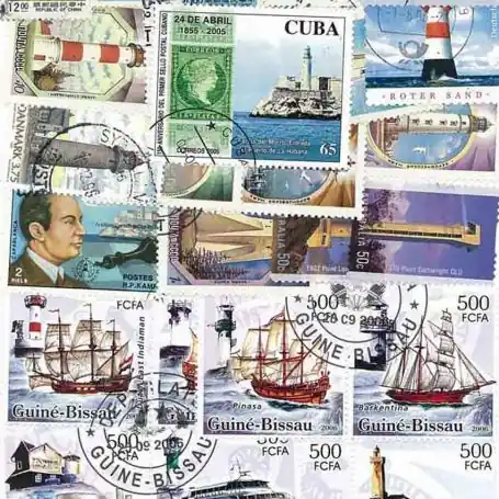 Populaire Collection de timbres Phares oblitérés