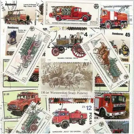 Meilleure Vente Collection de timbres Pompiers oblitérés