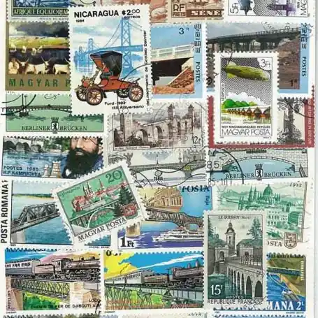 Haute Qualité Collection de timbres Ponts oblitérés
