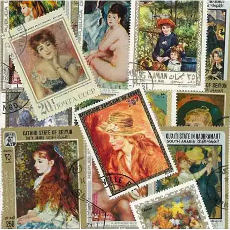 Collection de timbres Renoir oblitérés Meilleure Vente