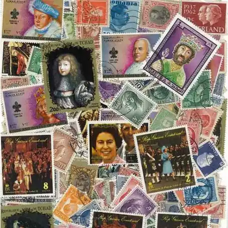 Collection de timbres Rois Et Reines oblitérés Prix Réduit