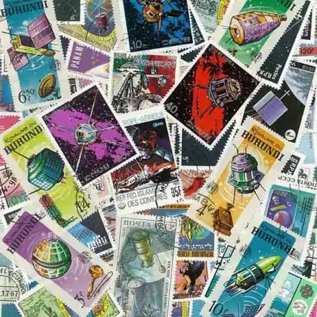 Promotion Saisonnière Collection de timbres Satellites oblitérés