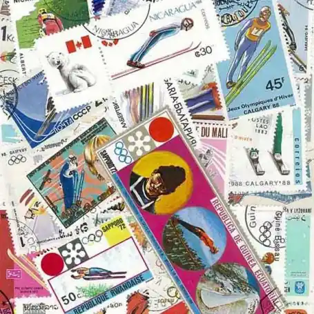 Collection de timbres Sauts oblitérés Paiement Sécurisé