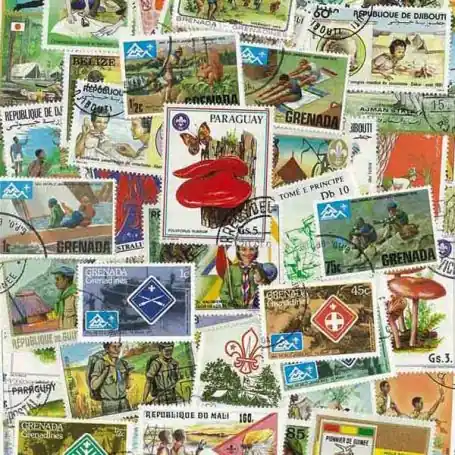 Collection de timbres Scoutisme oblitérés Offre Limitée
