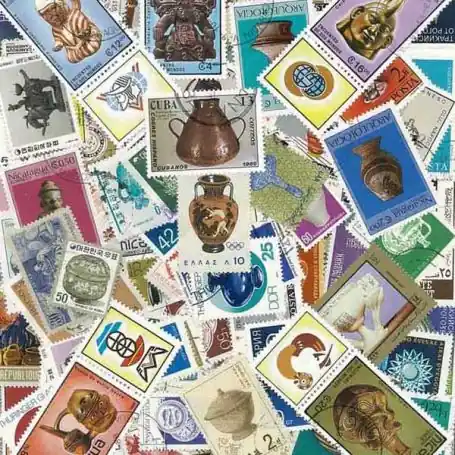 Meilleur Prix Collection de timbres Sculptures oblitérés