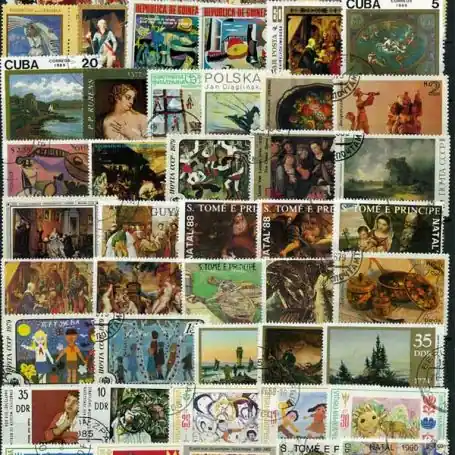 Nouvel Arrivage Collection de timbres Tableaux oblitérés