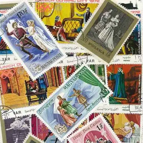 Meilleur Prix Collection de timbres Theatre oblitérés