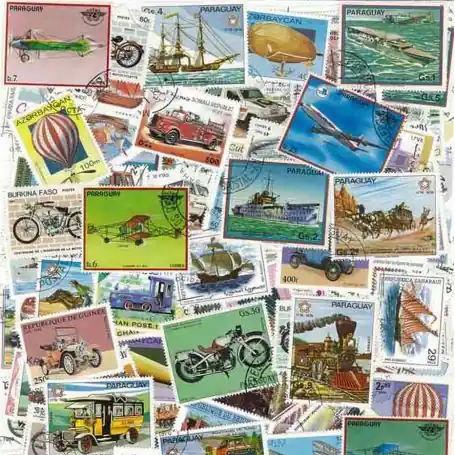 Prix Promo Collection de timbres Transports oblitérés