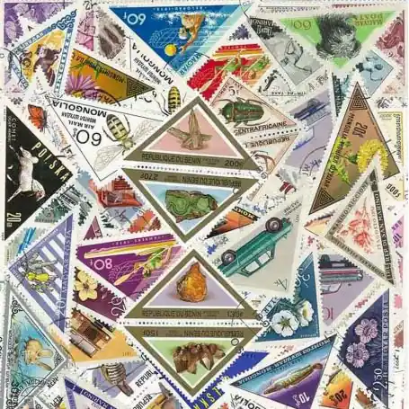 Offre Exclusive Collection de timbres Triangles oblitérés