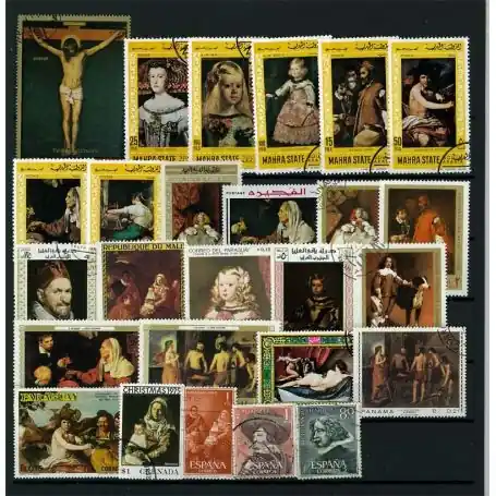 Top Qualité Collection de timbres Velasquez oblitérés