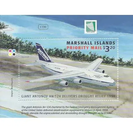 Marshall - Bloc N° 38 - Neuf sans charnière Expédition Rapide