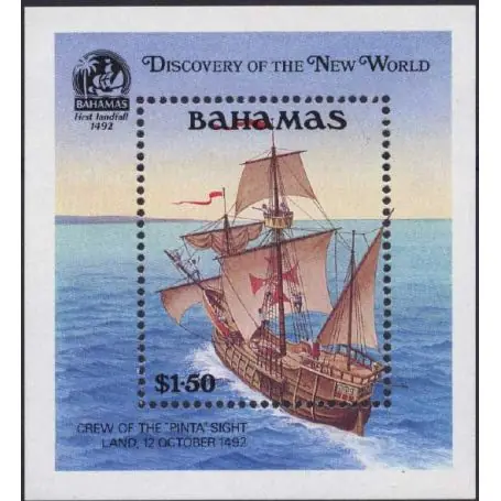 Retour Gratuit Bahamas - Bloc N° 62 - Neuf sans charnière