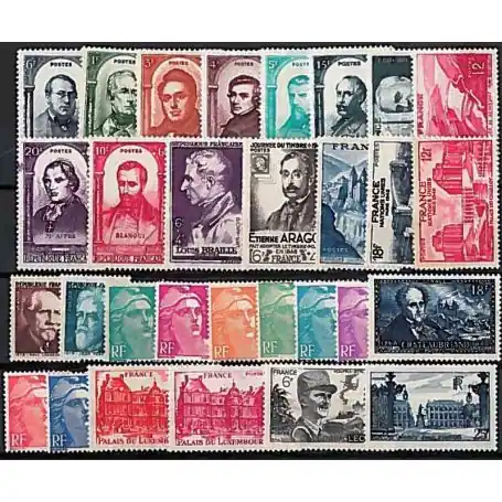 Timbres France 1948 en année complète neuve Pas Cher