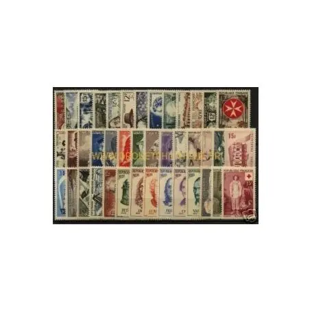 Timbres France 1956 en année complète neuve Commander Maintenant