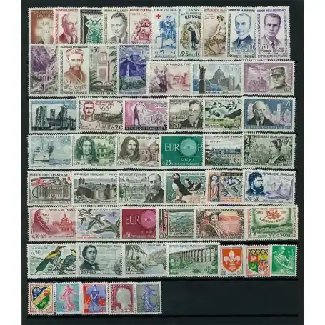 Timbres France 1960 en année complète neuve Gros Lot