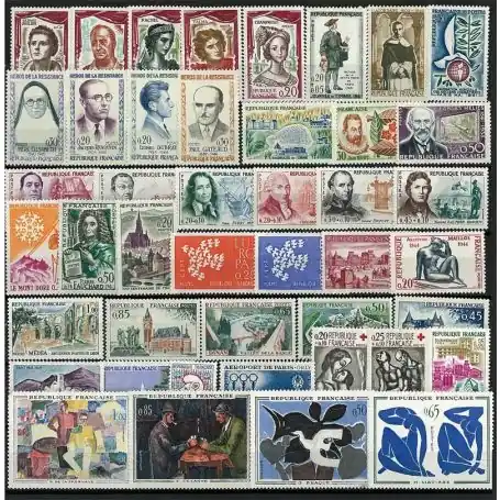 Must-Have Timbres France 1961 en année complète neuve